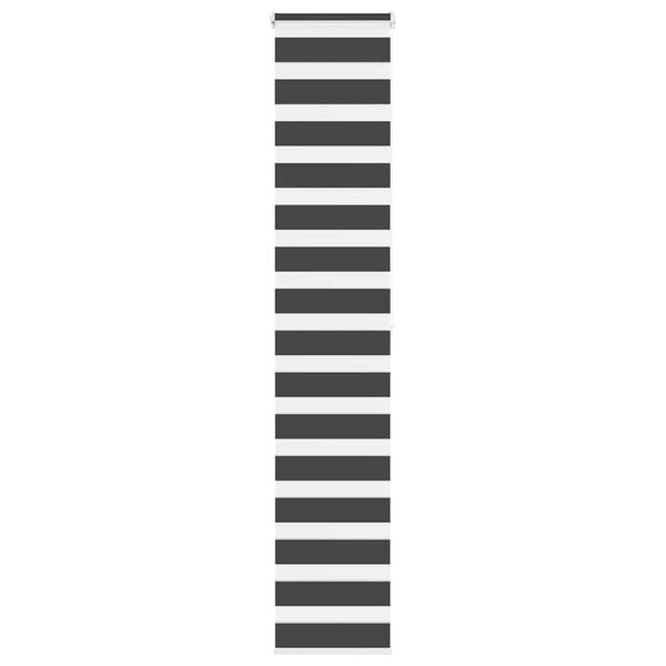 idaXL Zebra senčilo črna 45x200 cm tkanina &scaron;irina 40,9 cm poliester
