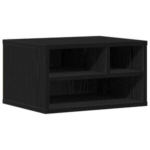 vidaXL Stojalo za tiskalnik Črna Orehovina 40 x 32 x 22,5 cm