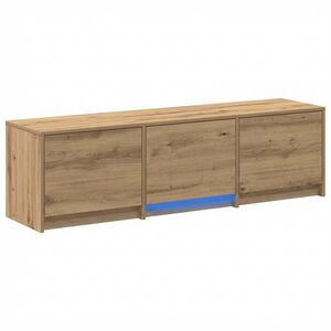 vidaXL TV omarica z LED osvetlitvijo 140 x 34 x 40 cm Oreh