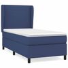 vidaXL Box spring postelja z vzmetnico modra 80x200 cm blago