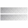 vidaXL Stopnice 2 kos 90 x 20 cm srebrna Aluminij Pravokotna