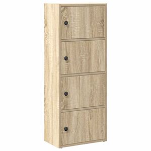 vidaXL Knjižna omara sonoma hrast 40x24x102 cm inženirski les