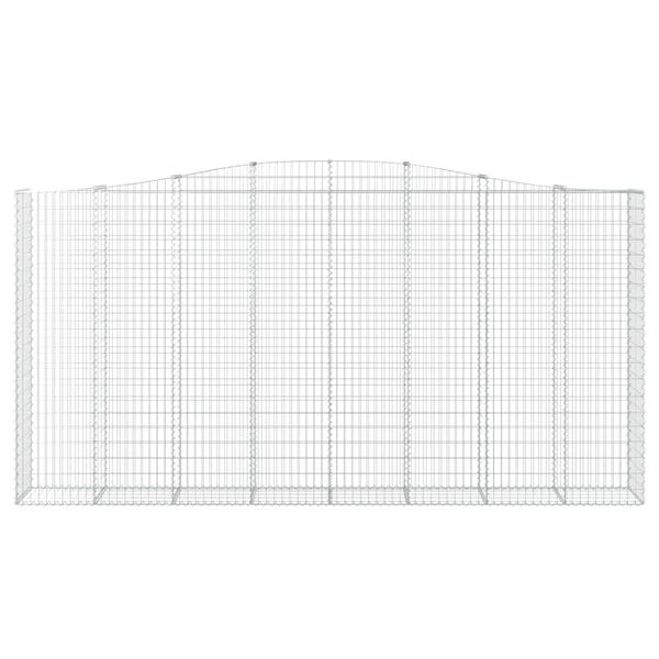 vidaXL Obokane gabion košare 5 kosa 400x50x200/220 cm pocinkano železo