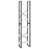 vidaXL Regal s policami bel 60x30x210 cm trdna borovina
