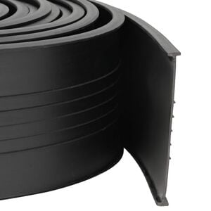 vidaXL Tesnilo garažnih vrat Črna 70 x 6 mm 4,5 m PVC