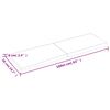 vidaXL Mizna plo&scaron;ča 160x50x(2-6) cm neobdelana hrastovina naraven rob
