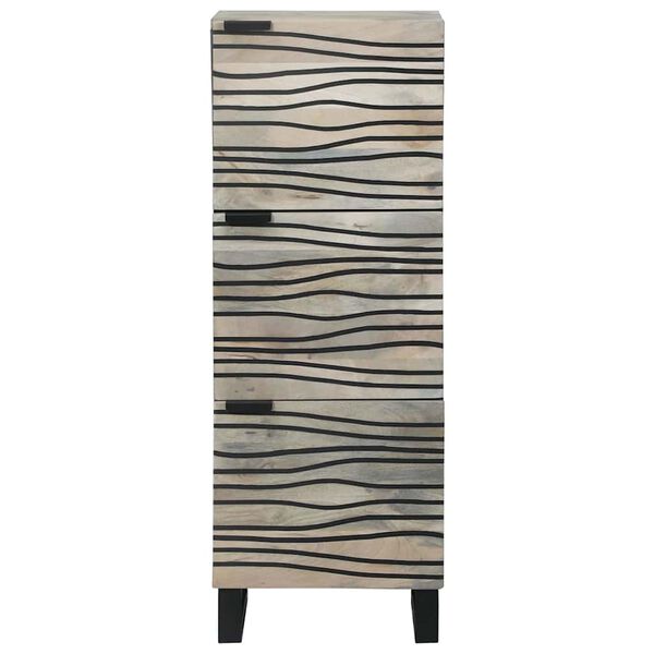 vidaXL Omare in policami za shranjevanje medijev Bela in črna