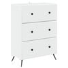 vidaXL Predalna omara Bela 66 x 34,5 x 90 cm Inženirski les