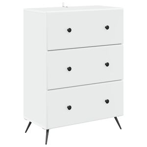 vidaXL Predalna omara Bela 66 x 34,5 x 90 cm Inženirski les