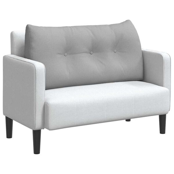 vidaXL Poglavni vzglavnik Oblačno siva 100 x 24 x 50 cm blago