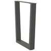 vidaXL Noge za jedilno mizo v obliki črke V 2 kosa antracit 60 x (72-73,3) cm jeklo