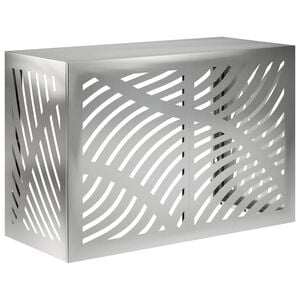 vidaXL Prekrivalo za klimatsko napravo Srebrna 90 x 40 x 60 cm