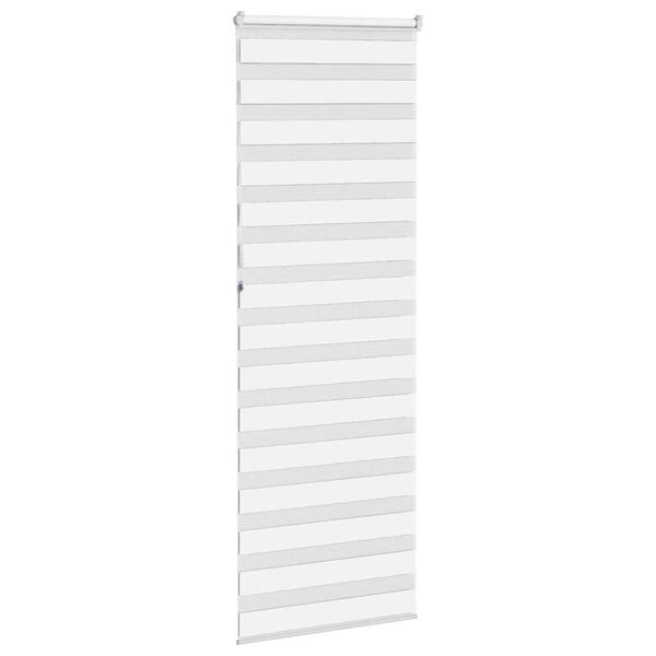 vidaXL Zebra senčilo bela 80x230 cm tkanina &scaron;irina 75,9cm poliester