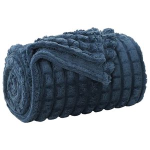 vidaXL Odeja Temno modra 150 x 130 cm 0.5 kg Flis