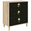 vidaXL Predalni &scaron;afka BREMEN Tisk na magnolijah 66 x 36,5 x 75 cm