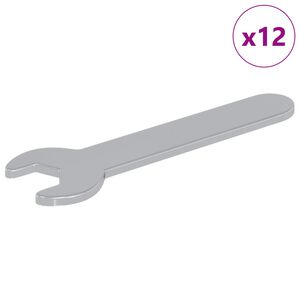 vidaXL Ključ za vijake 12 kos srebrna 10 mm elezo