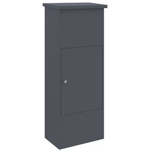 vidaXL &Scaron;katla za dostavo z vrati Antracit 44,5 x 29 x 110,5 cm Jeklo