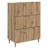vidaXL Predalna omara 66 x 34,5 x 92 cm Inženirski les Artisan hrast