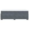 vidaXL Box spring postelja z vzmetnico temno siva 80x200 cm žamet
