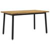 vidaXL Jedilna miza z naravno robom 140 x 80 x 75 cm