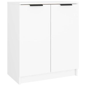 vidaXL Omarica za čevlje bela 59x35x70 cm konstruiran les
