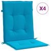 vidaXL Blazine za vrtne stole 4 kosi modre 100x50x3 cm oxford tkanina