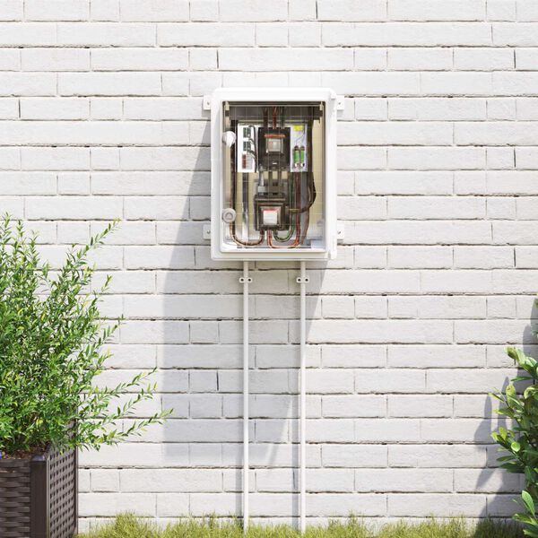 vidaXL Nadzorna omara Siva 30 x 16,5 x 40 cm ABS plastika