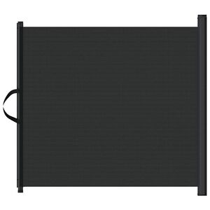 vidaXL Izvlečna vrata za hi&scaron;ne ljubljenčke črna 82,5x125 cm
