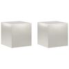 vidaXL Stojalo za rastline 2 pcs Srebrna 40 x 40 x 40 cm Jeklo
