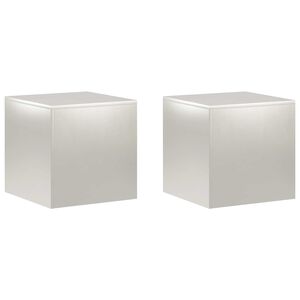 vidaXL Stojalo za rastline 2 pcs Srebrna 40 x 40 x 40 cm Jeklo