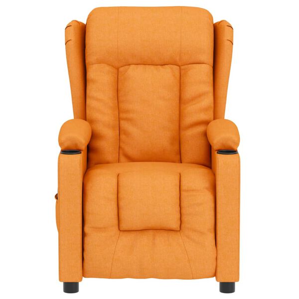 vidaXL Masažni stol s funkcijo vstajanja temno rumeno blago