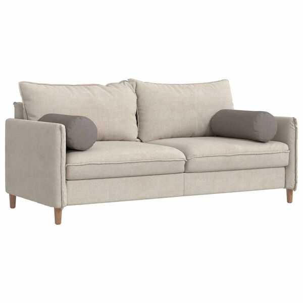 vidaXL Blazine 2 pcs Taupe &Oslash; 25 x 70 cm blago