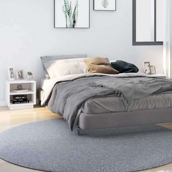 vidaXL Nočna omarica 2 kosa bela 40x34x40 cm trdna borovina