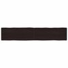 vidaXL Mizna plo&scaron;ča te. rjava 200x40x(2-4)cm obdelana trdna hrastovina