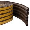 vidaXL Samolepilni tesnilni trak za okna Rjava 9 x 6 mm 25 m EPDM pena