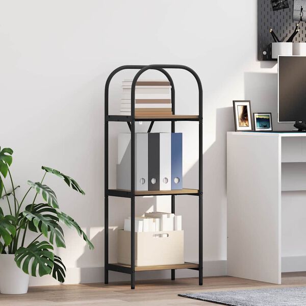 vidaXL Knjižna polica Umetni hrast 40 x 30 x 109 cm Konstruiran les