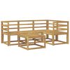 vidaXL Zunanja garnitura za sedenje 5 pcs Bela 59 x 59 x 37 cm