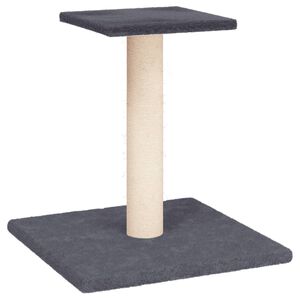 vidaXL Mačji praskalnik s plo&scaron;čadjo temno siv 38 cm