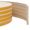 vidaXL Samolepilni tesnilni trak za okna Bela 8 x 3 mm 50 m EPDM pena