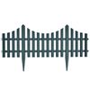 vidaXL Ograja za zelenico 17 kosov 10 m zelena