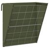 vidaXL Viseči hranilnik za seno Olivno zelena 61 x 33 x 66 cm 5 kg