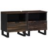 vidaXL Nočna omarica 2 kos Oreh 40 x 33 x 46 cm Inženirski les