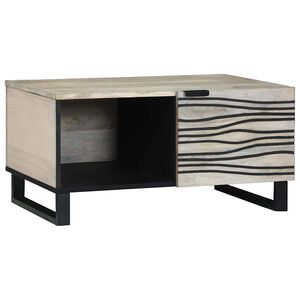 vidaXL Klubska miza Bela 80 x 50 x 40 cm Inženirski les