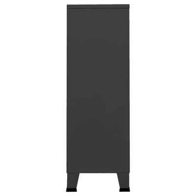 vidaXL Industrijska garderobna omara antracitna 67x35x107 cm jeklo