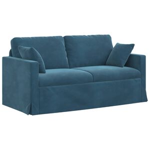 vidaXL Kavč Modra 158 x 78 x 80 cm Žamet