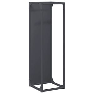 vidaXL Stojalo za drva antracit 25x25x80 cm Hladno valjano jeklo