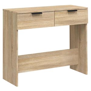 vidaXL Konzolna mizica sonoma hrast 90x36x75 cm konstruiran les