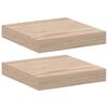 vidaXL Viseče police 2 kosa 23x23,5x4 cm inženirski les