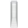 vidaXL Obokane gabion ko&scaron;are 6 kosov 400x50x180/200cm pocinkano železo