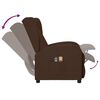 vidaXL Električni masažni naslanjač rjavo umetno usnje